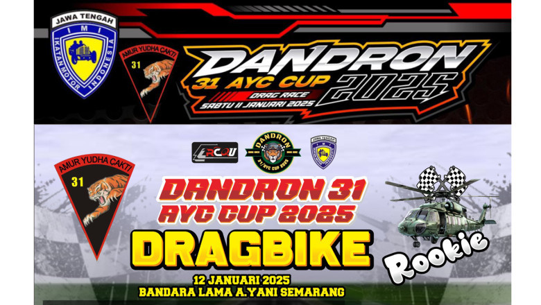 Dukung Sport Tourism Di Jateng, Skadron 31/AYC Gelar Dandron 31 AYC Cup Dragrace & Dragbike 2025