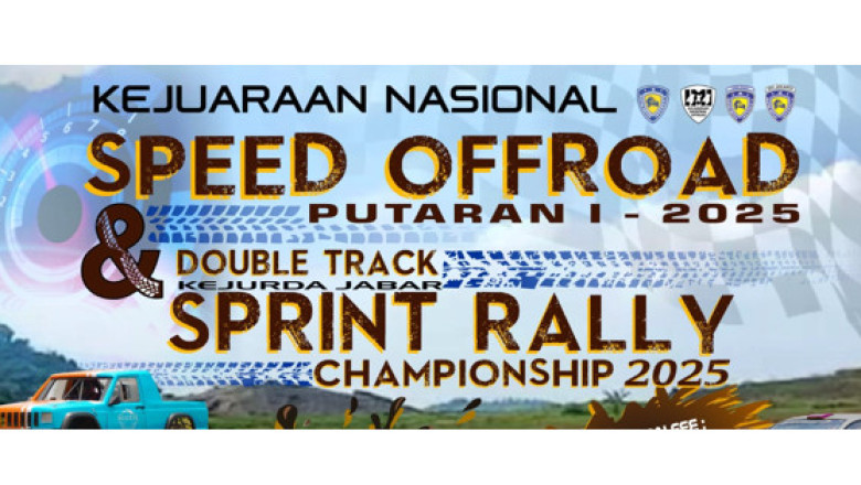 Menetas Dari Kolaborasi Ciamik, Kejurnas Speed Offroad Seri 1 dan Double Track Kejurda Jabar Sprint Rally Championship 2025 Digeber di Sirkuit Hidzie Sukabumi