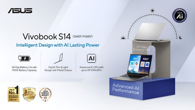 ASUS Vivobook S14, Laptop AI Modern dengan Desain Tipis, Tangguh, dan Ditenagai Hardware Powerful